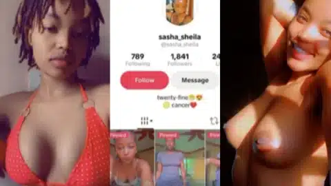 Gorgeous Influencer Tiktoker Sasha Sheila sextape trending on the internet