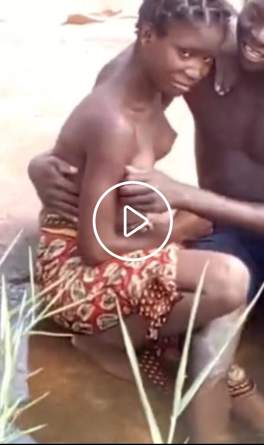 Naija uncle finger niece in the stream